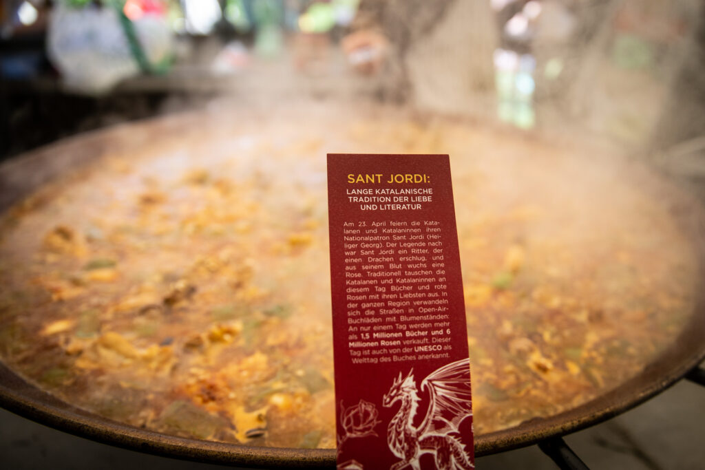 Paella de Sant Jordi amb punt de llibre